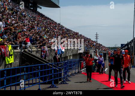 Suzuka, Japan, 07. April, Nico Hulkenberg, aus Deutschland, tritt für Haas F1 an. Renntag, Runde 04 der Formel-1-Meisterschaft 2024. Quelle: Michael Potts/Alamy Live News Stockfoto