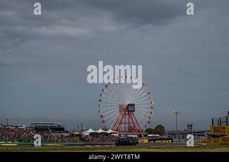 Suzuka, Japan, 07. April, Logan Sargeant, aus den USA, tritt für Williams Racing an. Renntag, Runde 04 der Formel-1-Meisterschaft 2024. Quelle: Michael Potts/Alamy Live News Stockfoto