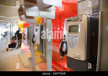 Neues T4-Terminal im internationalen Flughafen Madrid Barajas, Spanien. Stockfoto