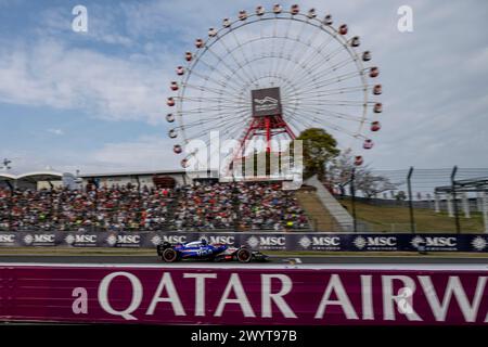 Suzuka, Japan, 07. April, Yuki Tsunoda, aus Japan, tritt für das Visa Cash App RB F1 Team an. Renntag, Runde 04 der Formel-1-Meisterschaft 2024. Quelle: Michael Potts/Alamy Live News Stockfoto