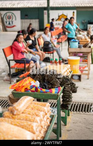 Lebensmittelmarkt, Cotundo, Provinz Napo, Amazonien, Ecuador Stockfoto