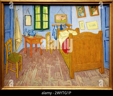 La Chambre de Van gogh a Arles 1889, Vincent Van Gogh. Musée d'Orsay. Orsay Museum. Paris. Frankreich. Stockfoto