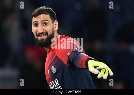 Paris, Frankreich. April 2024. Julien Mattia/Le Pictorium - PSG vs Clermont Foot 63 - 06/04/2024 - France/Ile-de-France (Region)/Paris - Gianluigi Donnarumma am 28. Tag der Ligue 1 Ubereats, zwischen PSG und Clermont Foot 63 im Parc des Princes, 6. April 2024 Credit: LE PICTORIUM/Alamy Live News Stockfoto