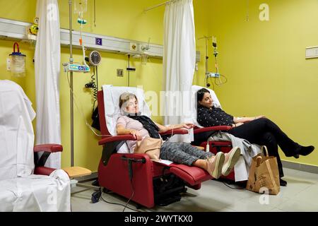 Hämatologie, Krankenhaus Donostia, San Sebastian, Gipuzkoa, Baskenland, Spanien. Stockfoto