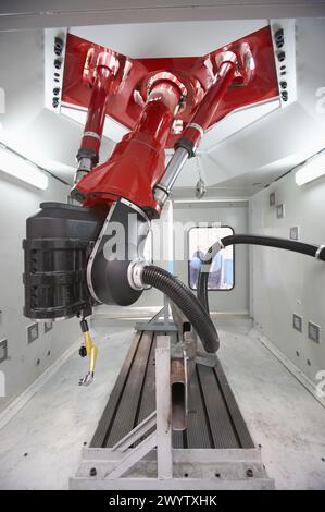 Tricept, Werkzeugmaschinen, Kinematische Technologie. Stockfoto