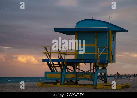 Beach Hut, South Beach, Miami, Dade County, Florida, USA Stockfoto