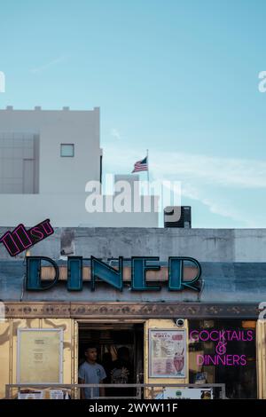 11th Street Diner, South Beach, Miami, Dade County, Florida, USA Stockfoto