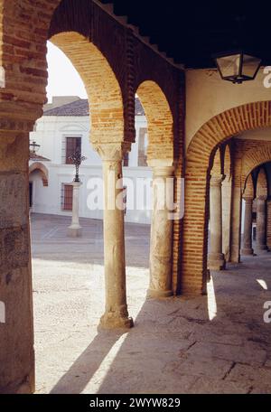 Plaza Chica. Zafra, Provinz Badajoz, Extremadura, Spanien. Stockfoto