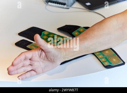 Neuromod, Neuromodulationssystem im geschlossenen Kreislauf zur Verbesserung des Schlafes und der Gedächtniskonsolidierung, Unit of Health, Technology Centre, Tecnalia Research & Innovation, Donostia, San Sebastian, Gipuzkoa, Baskenland, Spanien. Stockfoto