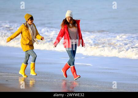 Lifestyles, Hendaya Beach. Stockfoto