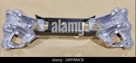 LowFlip Cell, Zelle für die automatische Fertigung von Komponenten in Verbundwerkstoffen, Luft- und Raumfahrtindustrie, Industrieeinheit, Technologiezentrum, Tecnalia Research & Innovation, Donostia, San Sebastian, Gipuzkoa, Baskenland, Spanien. Stockfoto