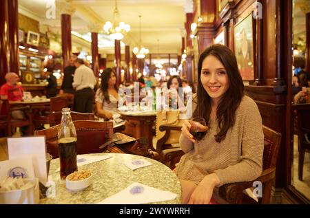 Cafe Tortoni. Avenida de Mayo. Buenos Aires. Argentinien. Stockfoto