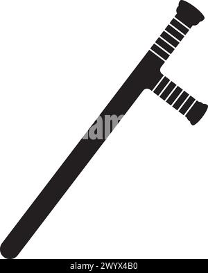 Polizeischläger-Symbol, Vektorsymbol-Design Stock Vektor