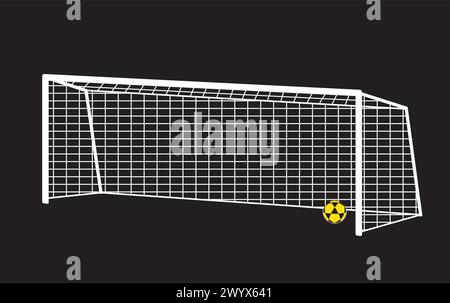 Fußball Tor Post Symbol Vektor Illustration Design Stock Vektor
