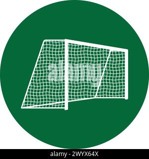 Fußball Tor Post Symbol Vektor Illustration Design Stock Vektor