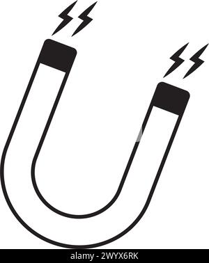Magnet-Symbol-Vektor-Illustration Design Stock Vektor