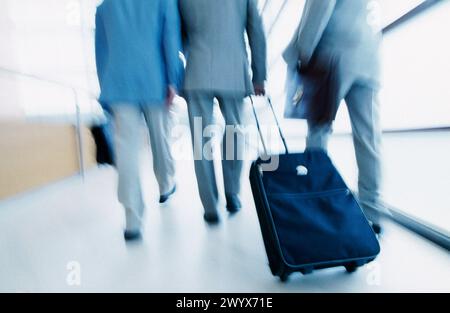 Führungskräfte, die auf einem Geschäftskongress ankommen. Stockfoto