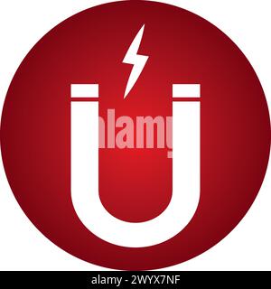 Magnet-Symbol-Vektor-Illustration Design Stock Vektor