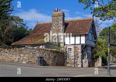 Frame House, Conwy, Wales, Großbritannien Stockfoto