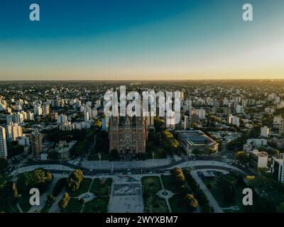 Luftaufnahme der Stadt La plata in Argentinien. Hochwertige Fotos Stockfoto