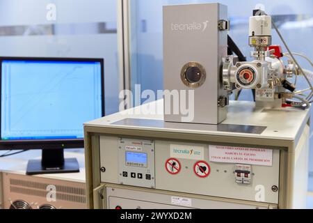 Dilatometer, Stahlindustrie, Industrieeinheit, Technologiezentrum, Tecnalia Research & Innovation, Derio, Bizkaia, Baskenland, Spanien. Stockfoto