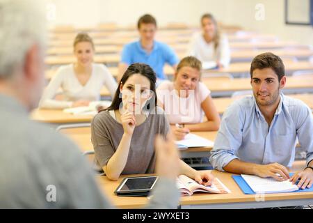 Klassenzimmer, Studenten, School of Business, UPV, EHU, Universität des Baskenlandes, San Sebastian, Donostia, Gipuzkoa, Baskenland, Spanien. Stockfoto