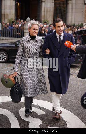 Madrid, Spanien. April 2024. Während der Beerdigung von Fernando Gomez Acebo in Madrid am Montag, 08. April 2024 Credit: CORDON PRESS/Alamy Live News Stockfoto