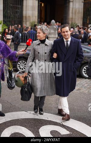 Madrid, Spanien. April 2024. Während der Beerdigung von Fernando Gomez Acebo in Madrid am Montag, 08. April 2024 Credit: CORDON PRESS/Alamy Live News Stockfoto