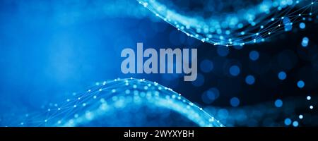 Abstrakte Konzepte von Cybersicherheits- und digitalen Datenschutztechnologien. Zero Trust. Datenhintergrund. Hintergrund von Polygonen, Punkten und Linien. Groß Stockfoto