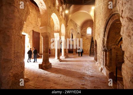 Suso Kloster, San Millan de la Cogolla, La Rioja, Spanien. Stockfoto