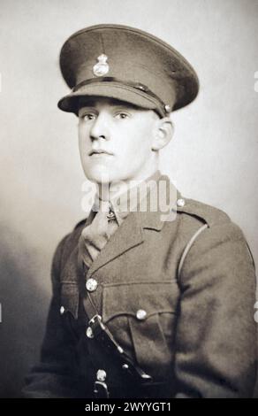 Ein Offizier der britischen Armee. Stockfoto