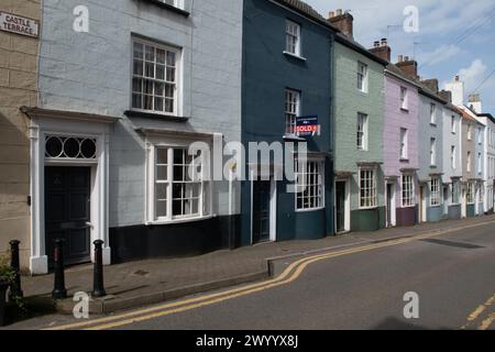 Castle Terrace, Chepstow, Monmouthshire, Wales Stockfoto