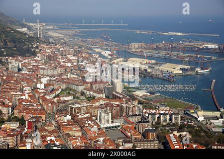 Santurtzi, Puerto de Bilbao, Biskaya, Baskenland, Spanien. Stockfoto