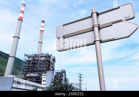 Kraftwerk in der Nähe des Hafens. Bilbao. Biskaya, Spanien. Stockfoto