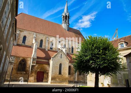 Collégiale Saint-Martin, Chablis, Yonne, Bourgogne, Burgund Frankreich, Europa. Stockfoto