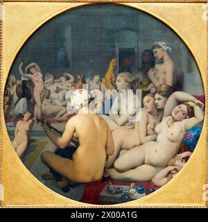 "Das Türkische Bad", 1852-1859, Jean-Auguste-Dominique Ingres, 1780-1867, Musée du Louvre, Paris, Frankreich, Europa. Stockfoto