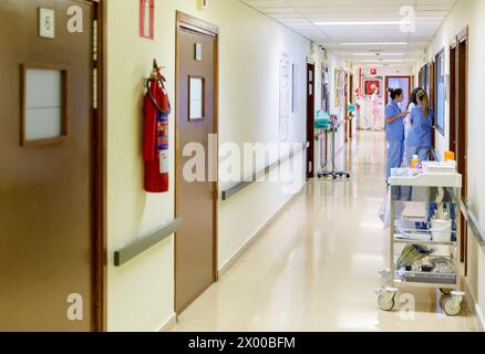 Geburtsraum, Geburtsbereich, Neugeborene, Krankenhaus Donostia, San Sebastian, Gipuzkoa, Baskenland, Spanien. Stockfoto