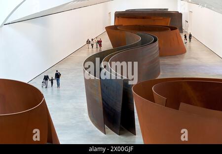 The Matter of Time, 19942005, Richard Serra (1938), Guggenheim Bilbao Museum, Bilbao, Baskenland, Spanien, Europa. Stockfoto