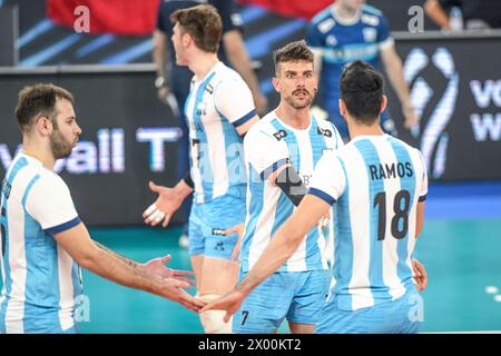 Martin Ramos, Facundo Conte, Luciano Vicentin, Luciano de Cecco (Argentinien). Volleyball-Weltmeisterschaft 2022. Stockfoto