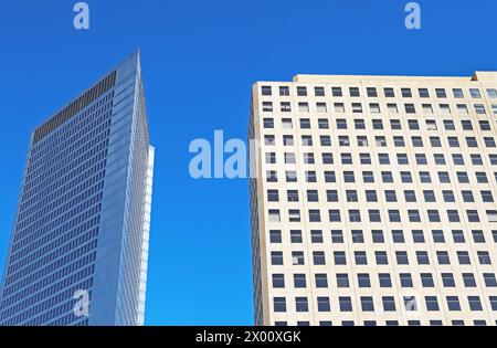 Wolkenkratzer im Geschäftszentrum Dawntown von Calgary in Kanada Stockfoto