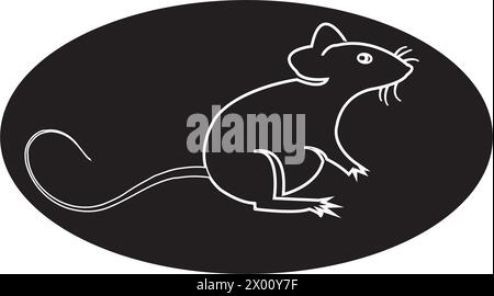 Maussymbol Vektorillustration einfaches Design Stock Vektor
