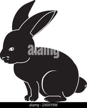 Kaninchen Icon Vektor Illustration Symbol Design Stock Vektor