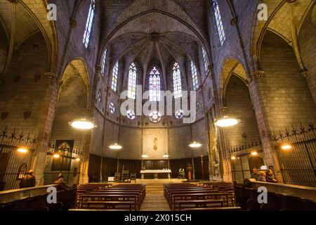 Barcelona: Kirche des Pedralbes-Klosters Stockfoto