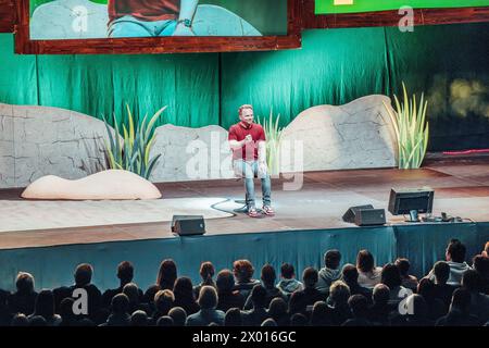 Ralf Schmitz bei 'Ralf Schmitz - Schmitzefrei' in der Freiheitshalle. Hof, 25.01.2024 Stockfoto