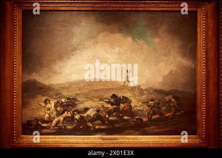 Escena de guerra. Francisco de Goya. Museo Nacional de Bellas Artes. Nationalmuseum der Schönen Künste. Recoleta. Buenos Aires. Argentinien Stockfoto