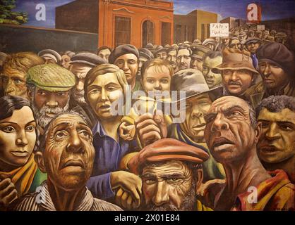 Manifestación. Antonio Berni. Museo de Arte Latinoamericano de Buenos Aires. MALBA. Fundación Costantini. Buenos Aires. Argentinien Stockfoto