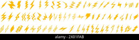 Setzen Sie den Blitz ein. Setzen Sie den Blitz ein. Stock Vektor