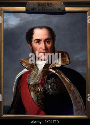 ‚Marshal Brune (1763-1815)‘, 1834, Rose-Jeanne Fajon, nach Marie-Guillemine Benoist, Musée de l’Armée, Hôtel National des Invalides, Paris, Frankreich Stockfoto