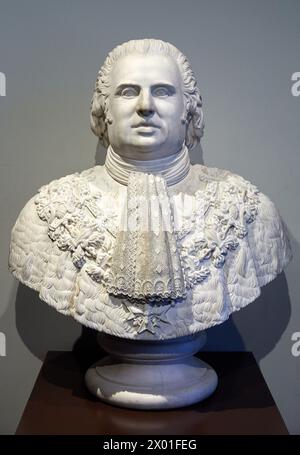 „Louis XVIII, König von Frankreich und Navarra (1755-1824)“, 1818, Charles Dupaty, Musée de l’Armée, Hôtel National des Invalides, Paris, Frankreich Stockfoto