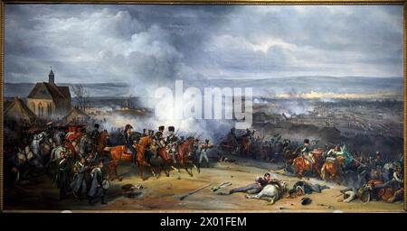 „The Combat of Laubressel, 3. März 1814“, 1830, Jean-Charles Langlois, Musée de l’Armée, Hôtel National des Invalides, Paris, Frankreich Stockfoto